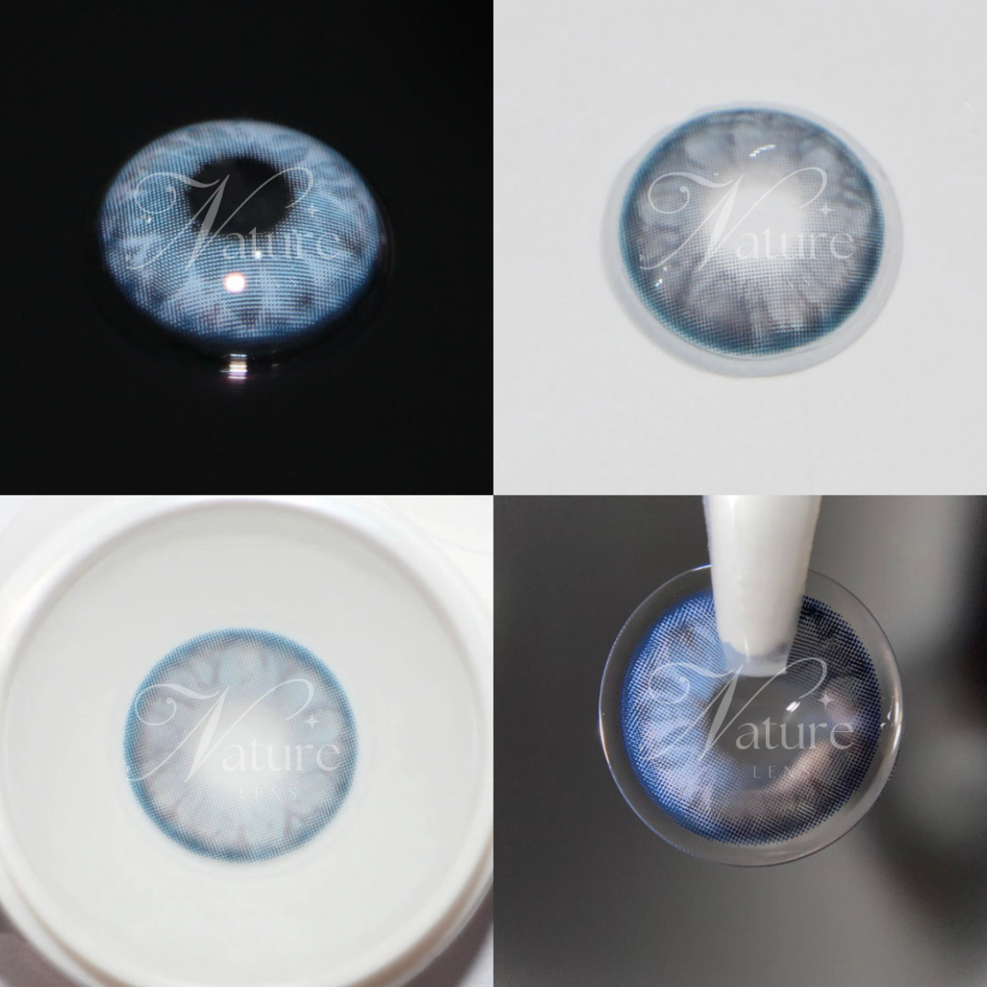 Lente de contato anual Chandelier G. Blue com grau para miopia (caixa c/ 2 peças)