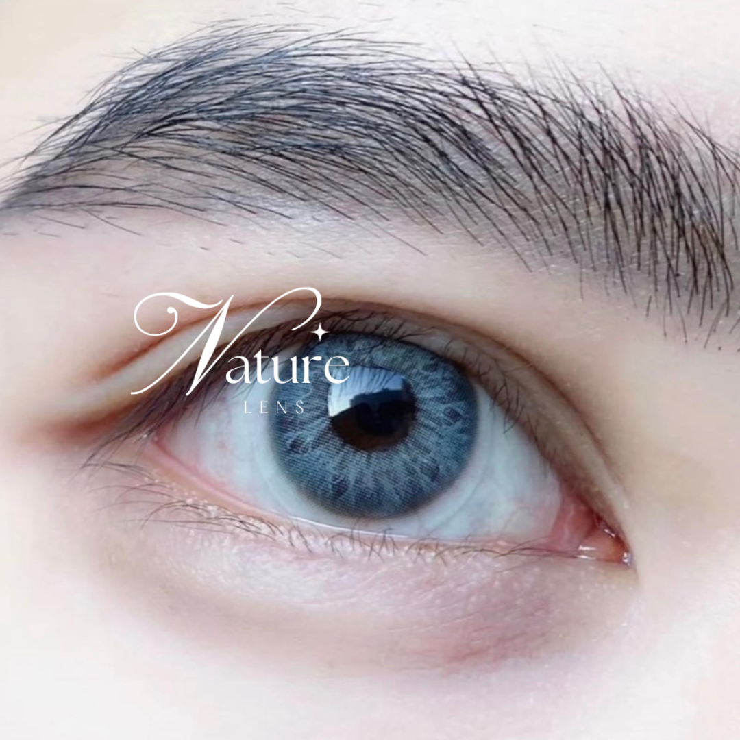 Lente de contato anual com grau para miopia Diamond T. Blue Gray (caixa c/ 2 peças)