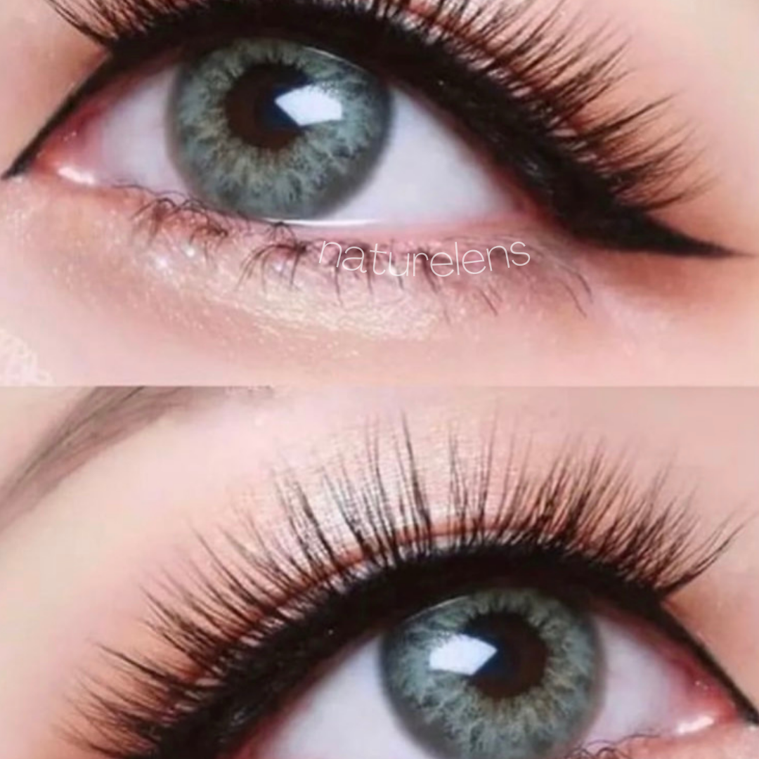 Lente de contato anual Diamond T. Green Gray com grau para miopia (caixa c/ 2 peças)