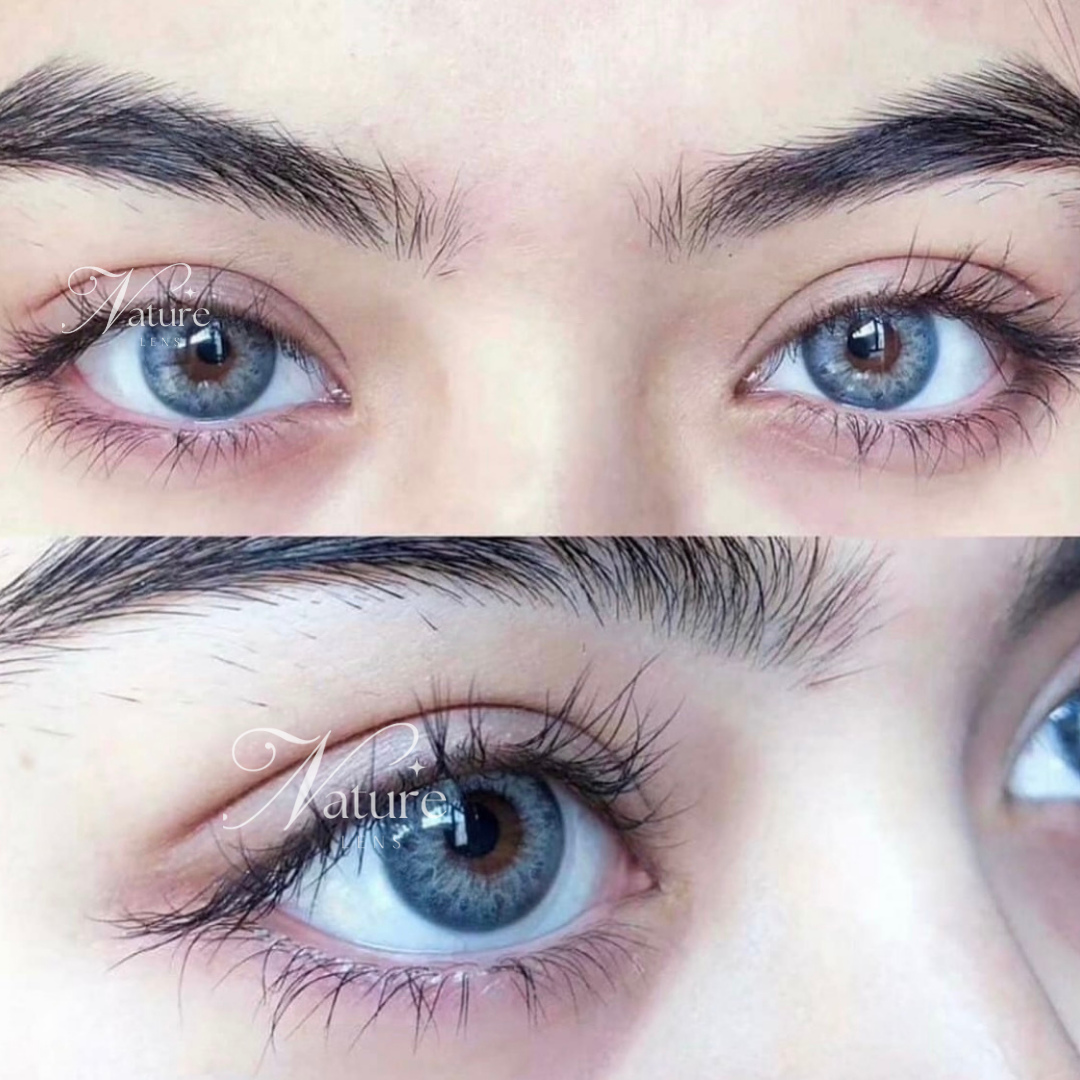 Lente de contato anual com grau para miopia Diamond T. Blue Gray (caixa c/ 2 peças)