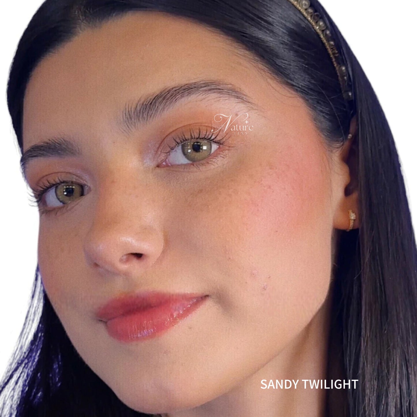 Lente de contato anual Sandy Twilight (caixa c/ 2 unidades)