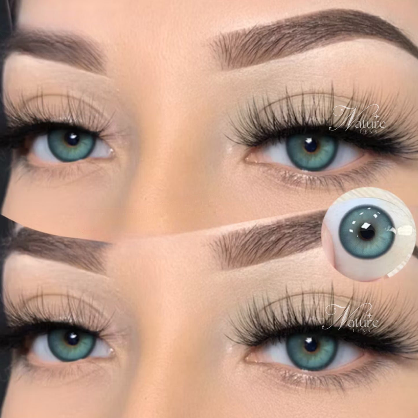 Lente de contato anual Glow Esmeralda (caixa c/ 2 peças)