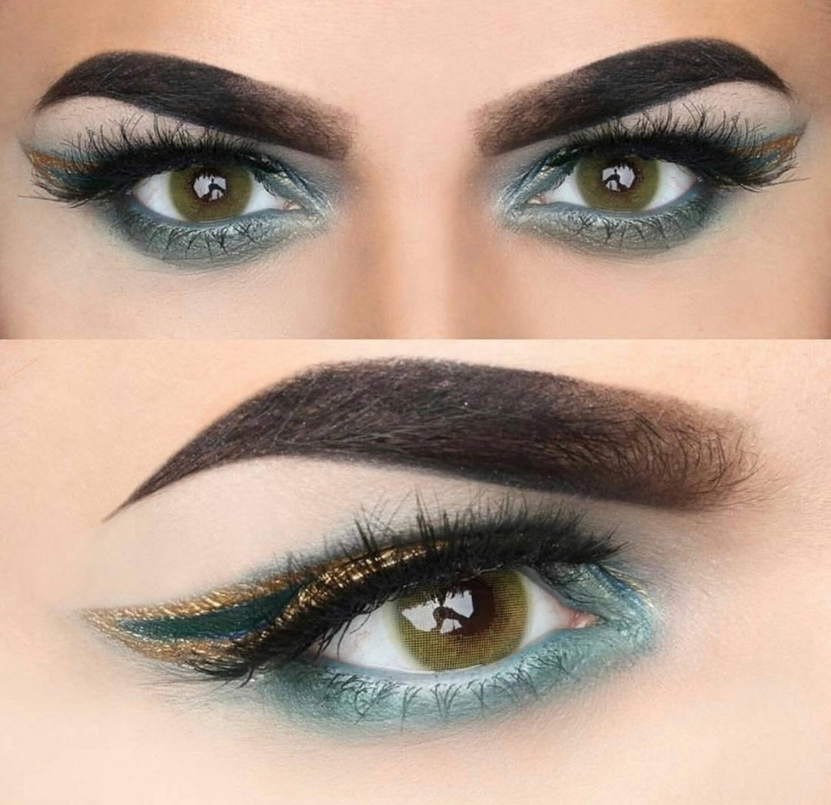 Lente de contato anual Aurora Yellow Green (caixa c/ 2 peças)