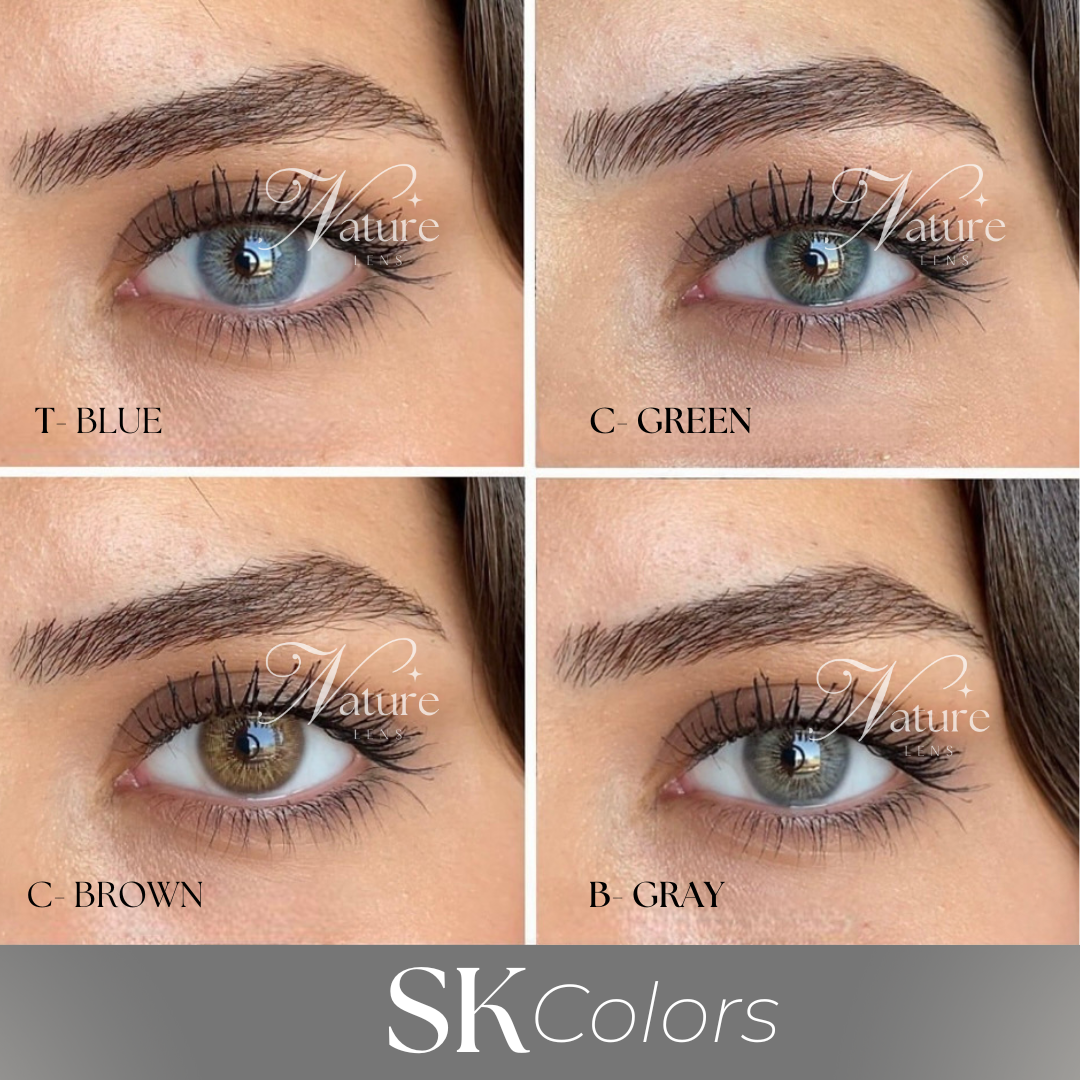 Lente de contato anual SK Colors (caixa c/ 2 peças)
