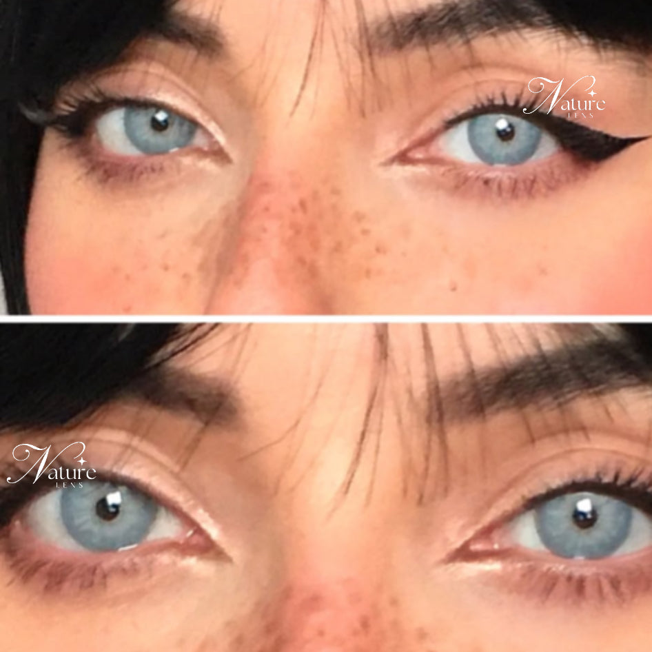 Lente de contato anual pupila reduzida Chelsea Gray (caixa c/ 2 unidades)