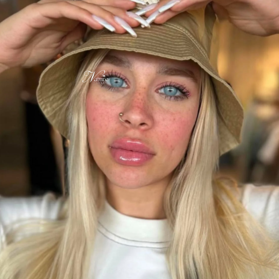 Lente de contato anual pupila reduzida Chelsea Gray (caixa c/ 2 unidades)