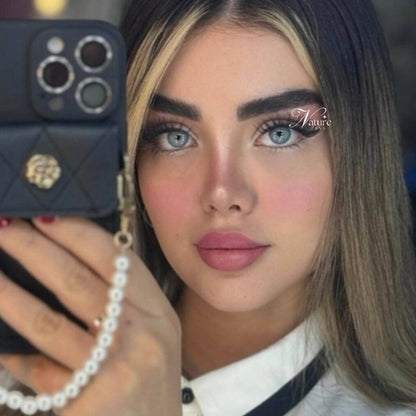 Lente de contato anual pupila reduzida Chelsea Gray (caixa c/ 2 unidades)