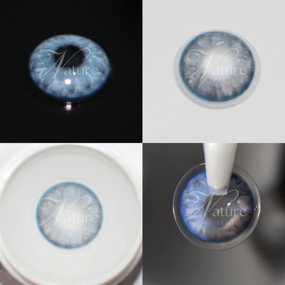 Lente de contato anual Chandelier G. Blue com grau para miopia (caixa c/ 2 peças)