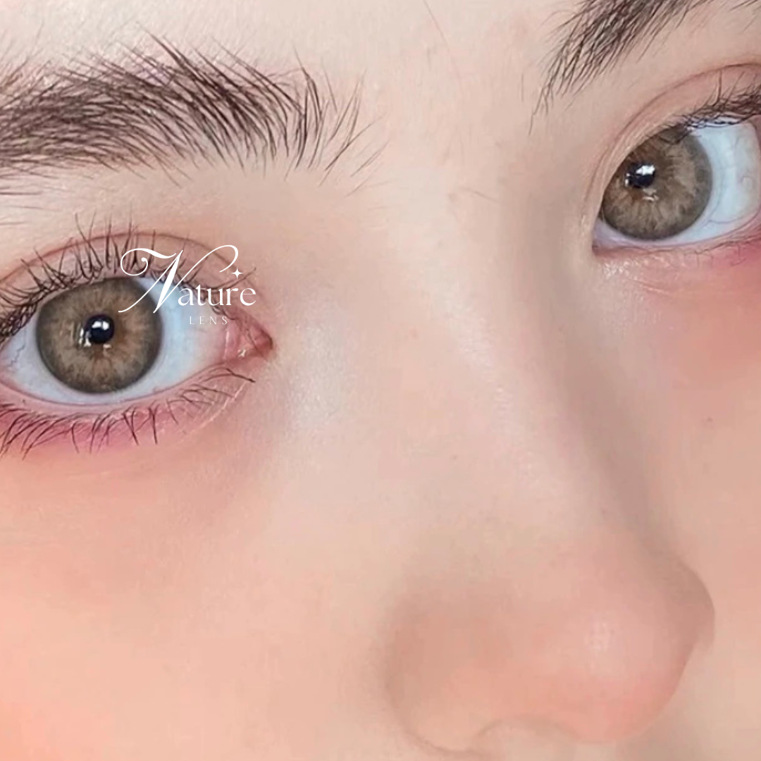 Lente de contato anual Diamond T. Brown Hazel com grau para miopia (caixa c/ 2 peças)
