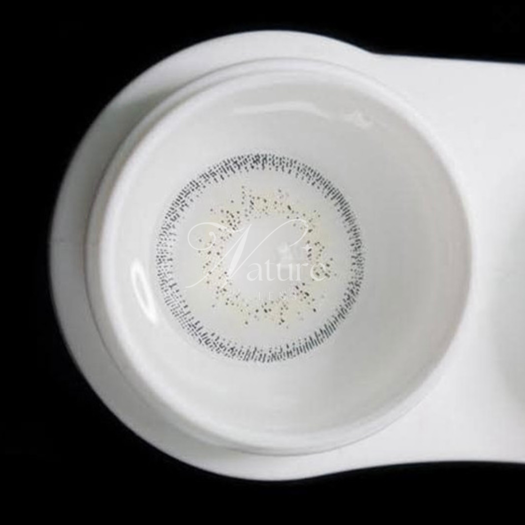 Lente de contato anual Cinza Polar (caixa c/ 2 peças)