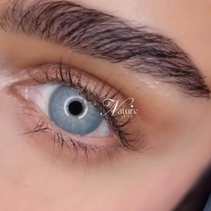 Lente de contato anual pupila reduzida Chelsea Gray (caixa c/ 2 unidades)