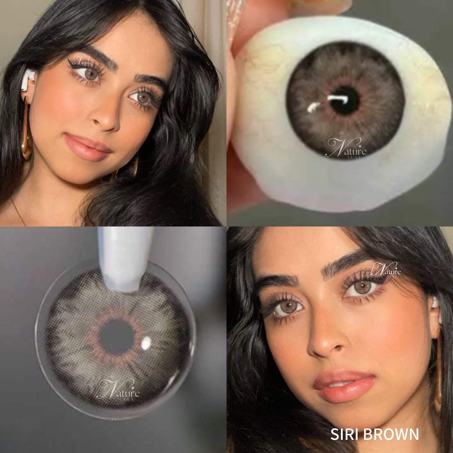 Lente de contato anual pupila pequena Siri Colors (caixa c/ 2 peças)