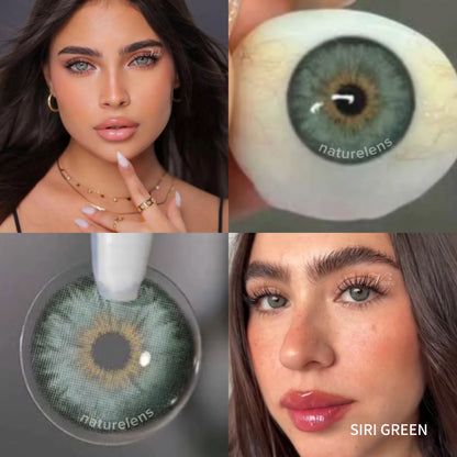 Lente de contato anual pupila pequena Siri Colors (caixa c/ 2 peças)