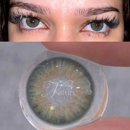 Lente de contato anual Hybrid Green (caixa c/ 2 peças)