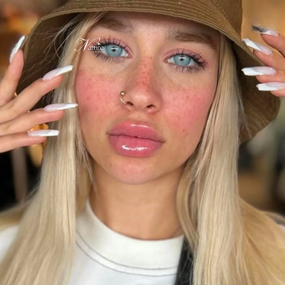 Lente de contato anual pupila reduzida Chelsea Gray (caixa c/ 2 unidades)