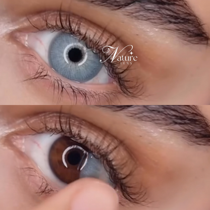 Lente de contato anual pupila reduzida Chelsea Gray (caixa c/ 2 unidades)