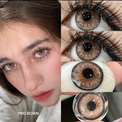 Lente de contato anual Pro Colors (caixa c/ 2 unidades)
