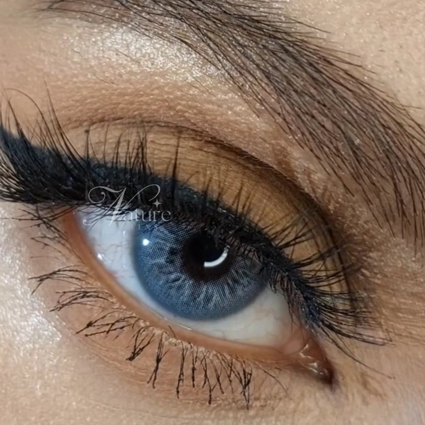 Lente de contato anual Angel Blue (caixa c/ 2 peças)