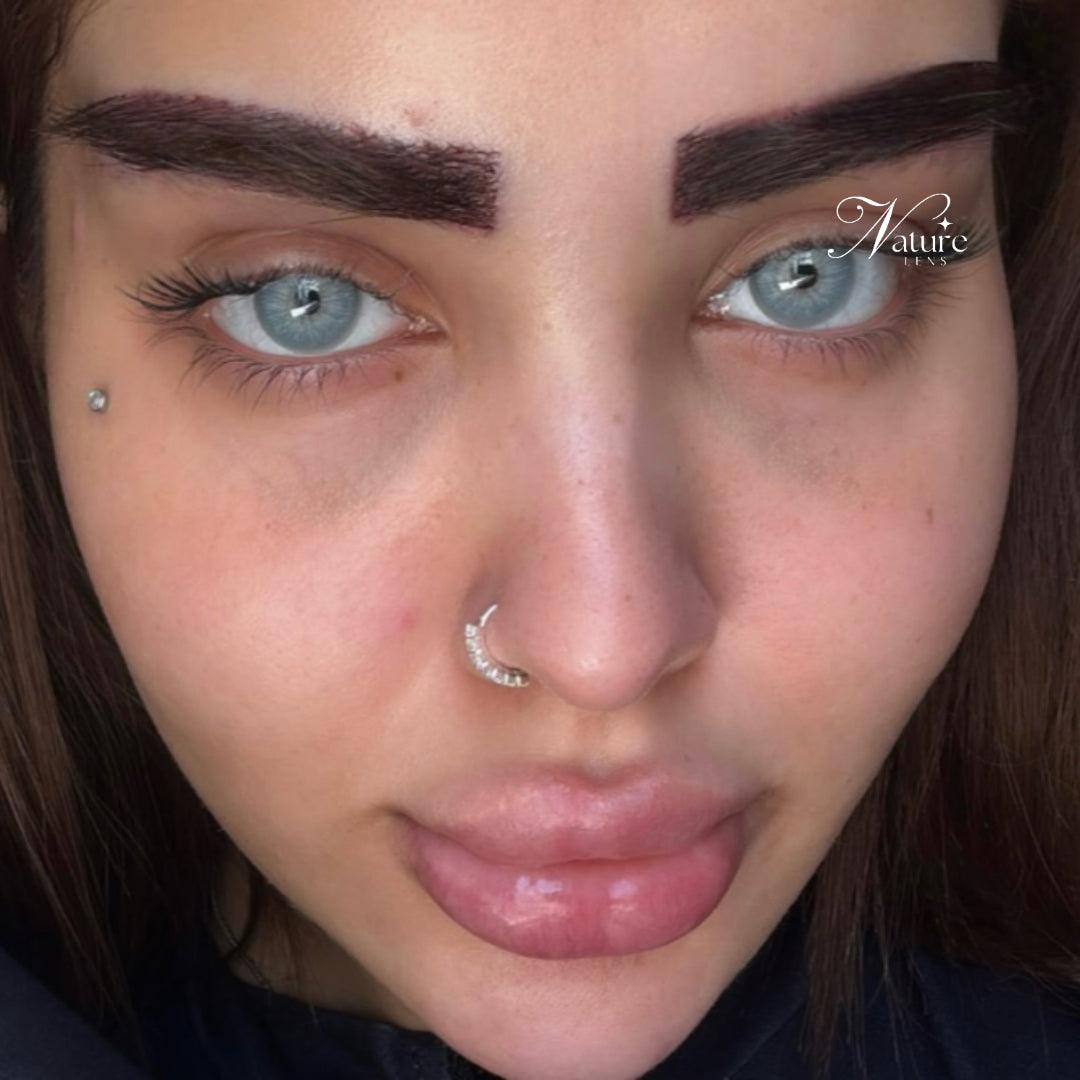 Lente de contato anual pupila reduzida Chelsea Gray (caixa c/ 2 unidades)