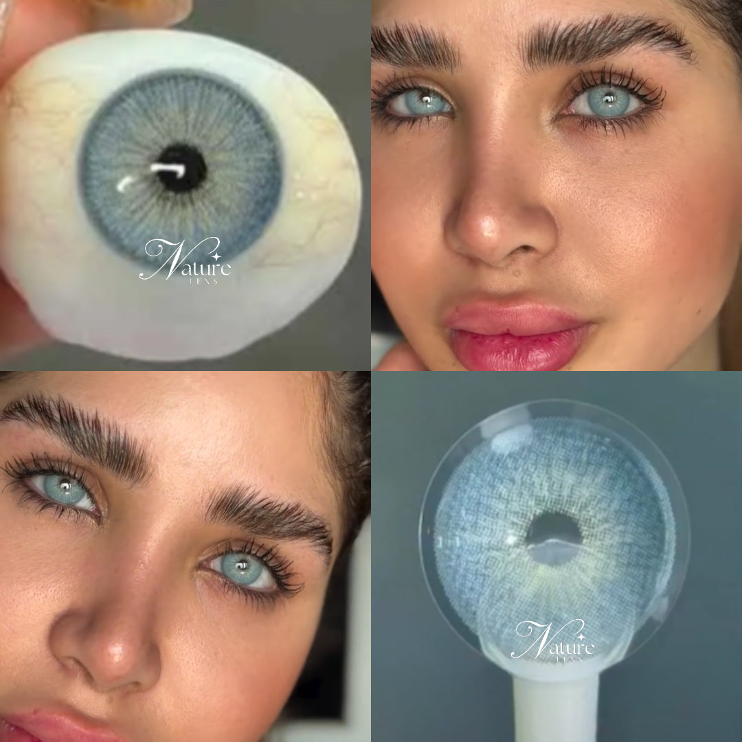 Lente de contato anual pupila reduzida Chelsea Gray (caixa c/ 2 unidades)