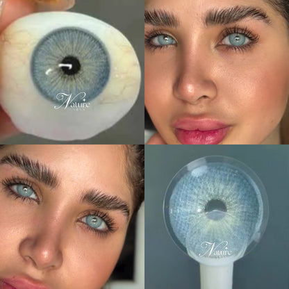 Lente de contato anual pupila reduzida Chelsea Gray (caixa c/ 2 unidades)