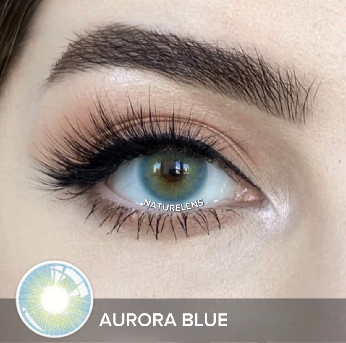 Lente de contato anual Aurora Colors (caixa c/ 2 peças)