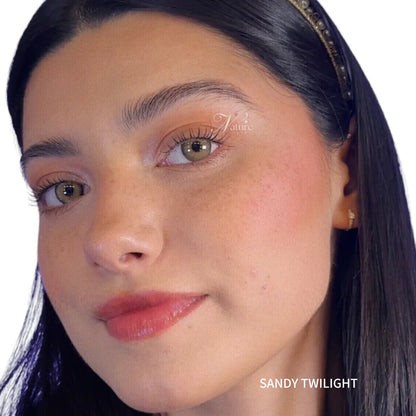 Lente de contato anual Sandy Twilight (caixa c/ 2 unidades)