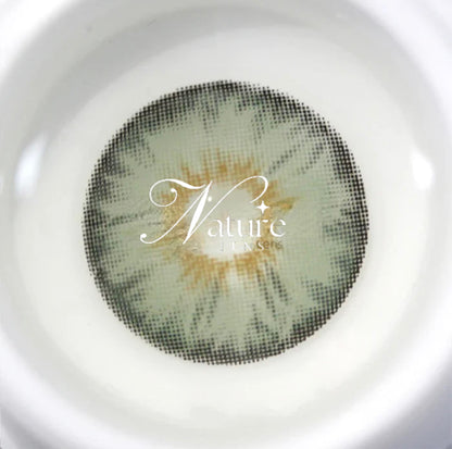 Lente de contato anual pupila reduzida Siri Green (caixa c/ 2 peças)