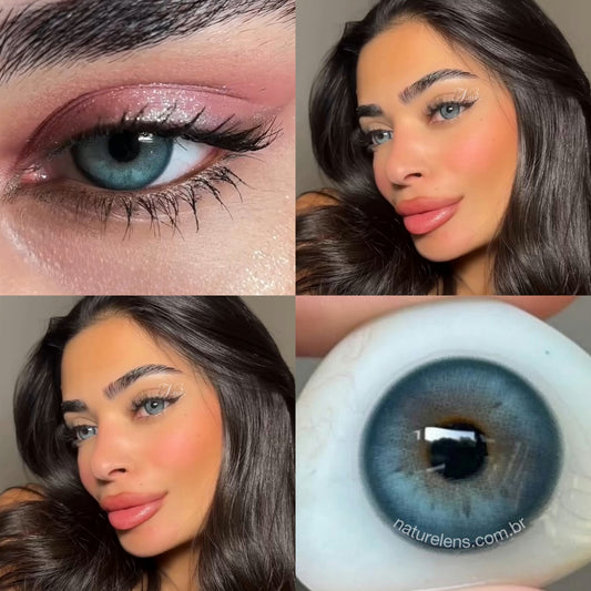 Lente de contato anual Glow Esmeralda (caixa c/ 2 peças)