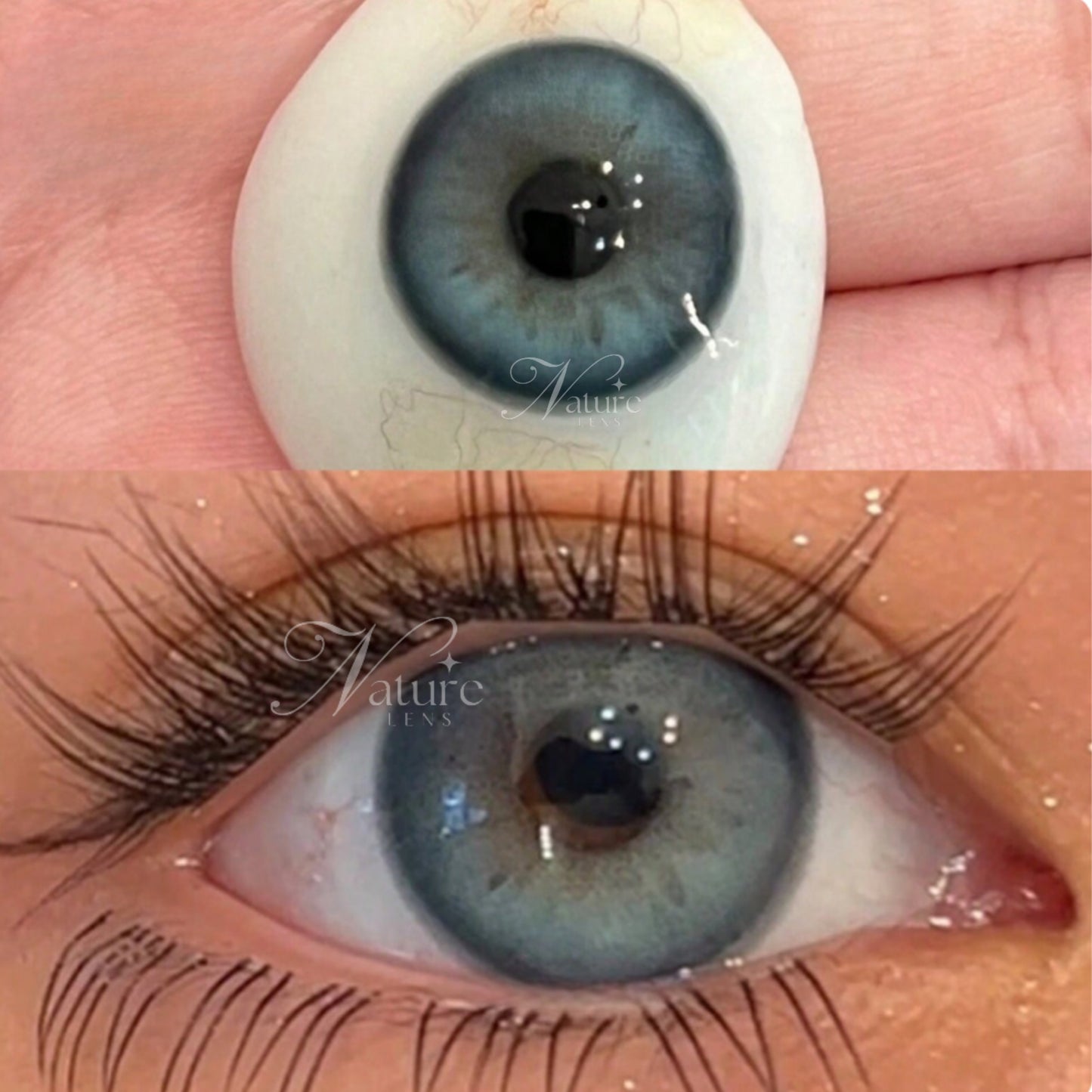 Lente de contato anual Glow Esmeralda (caixa c/ 2 peças)