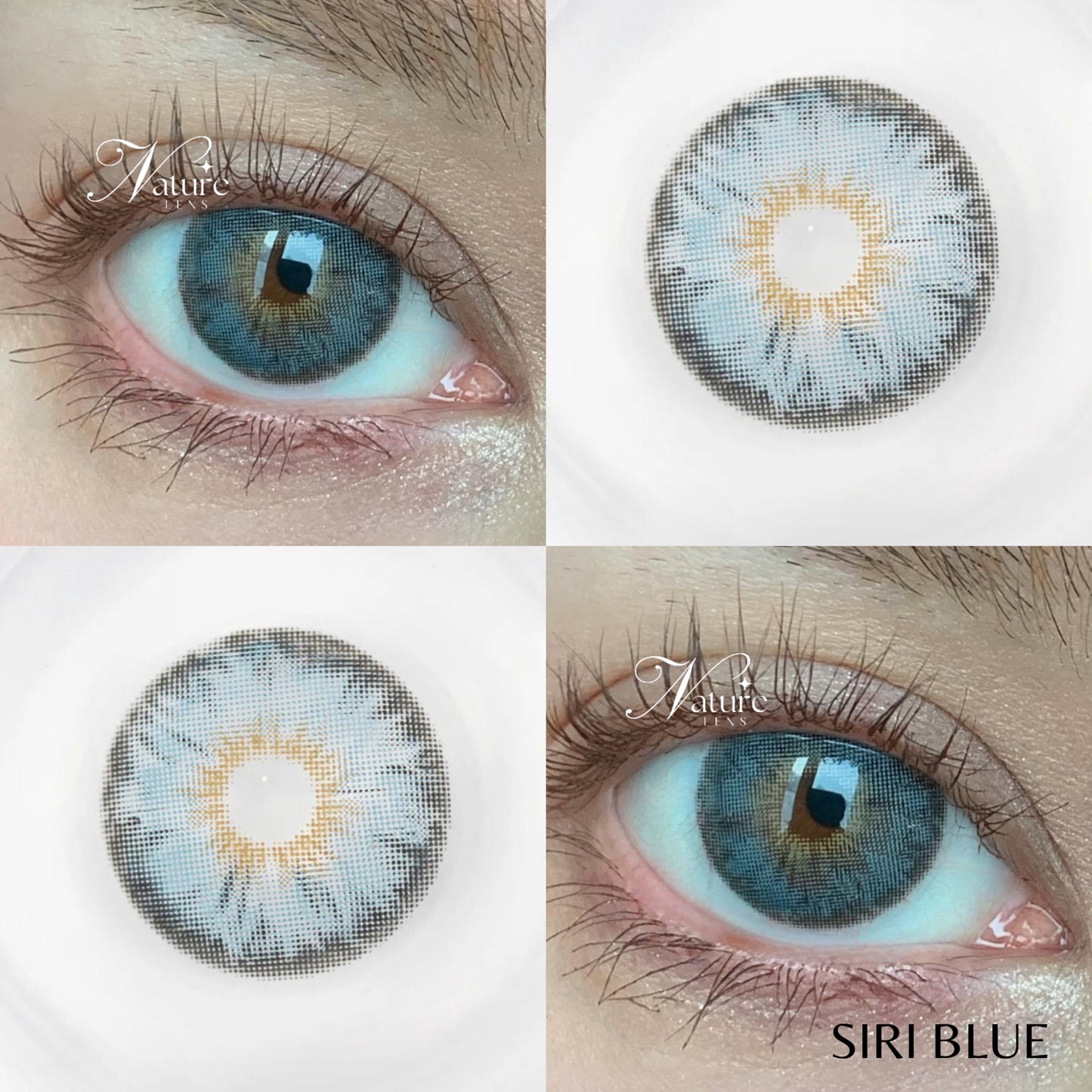 Lente de contato anual pupila pequena Siri Colors (caixa c/ 2 peças)