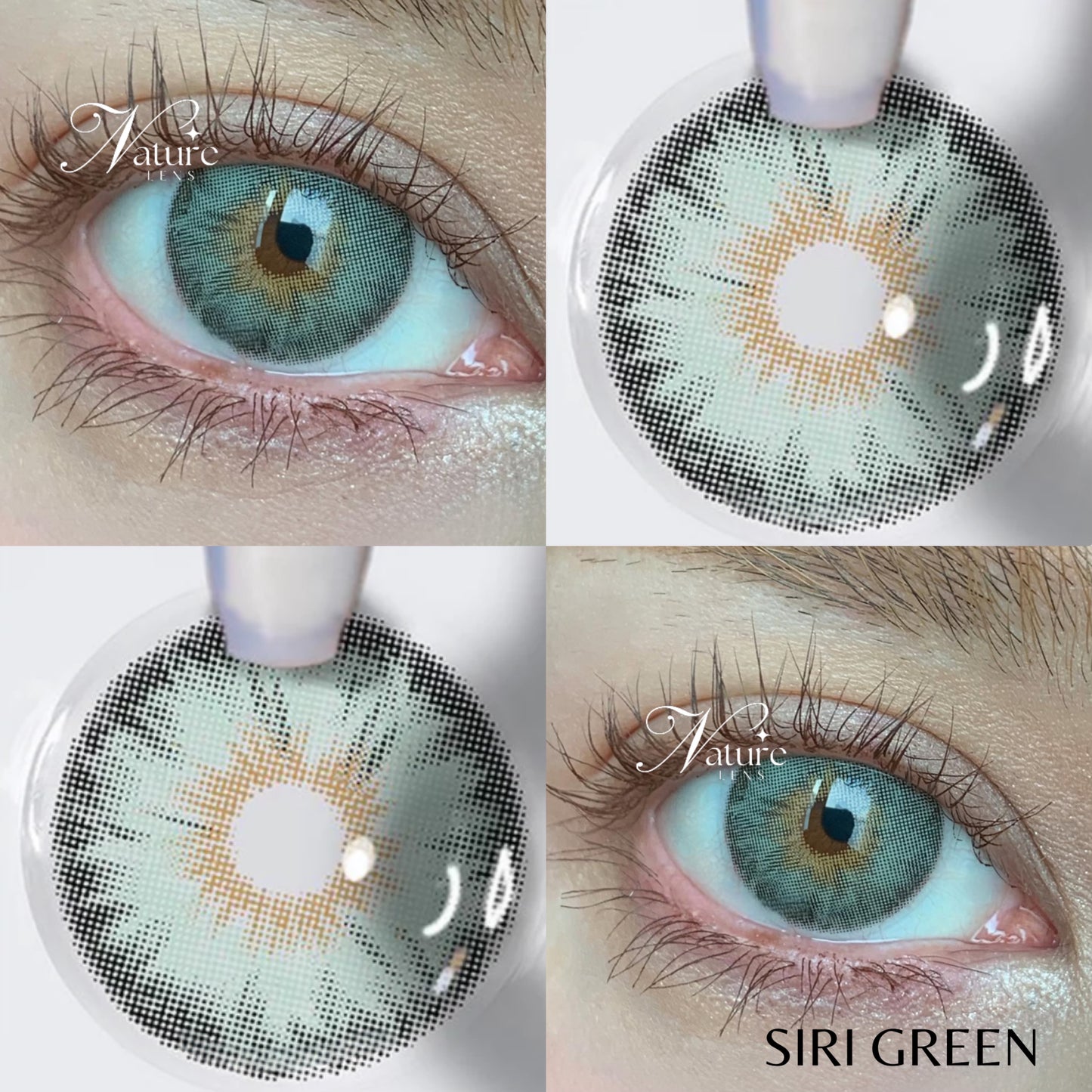 Lente de contato anual pupila pequena Siri Colors (caixa c/ 2 peças)