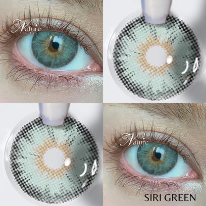 Lente de contato anual pupila pequena Siri Colors (caixa c/ 2 peças)