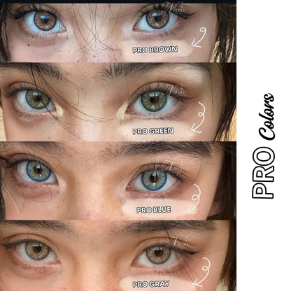 Lente de contato anual Pro Blue com grau para Miopia (caixa c/ 2 unidades)