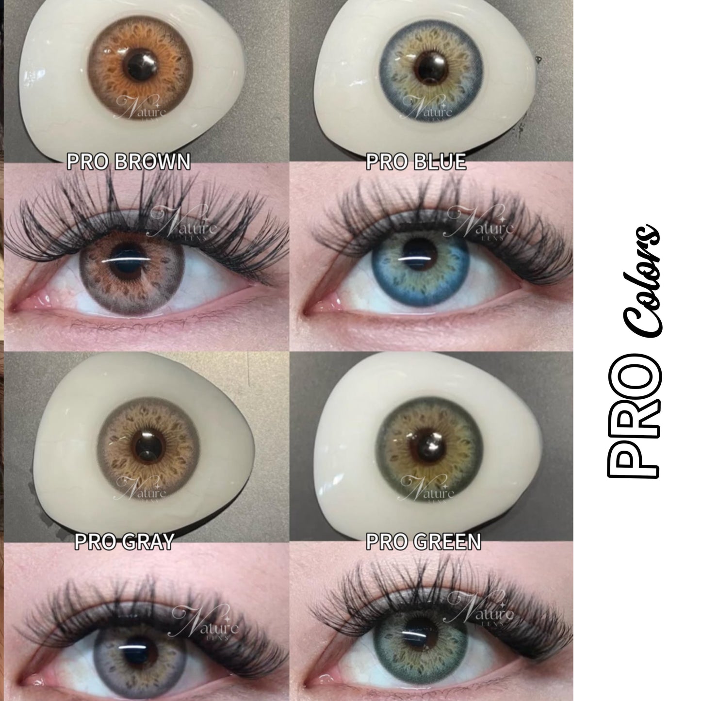 Lente de contato anual Pro Colors (caixa c/ 2 unidades)