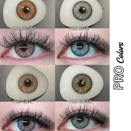 Lente de contato anual Pro Blue com grau para Miopia (caixa c/ 2 unidades)