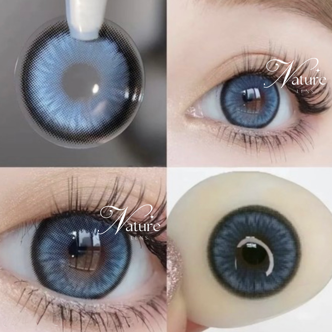 Lente de contato anual com grau para miopia Mirage Colors (caixa c/ 2 unidades)