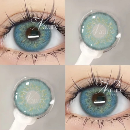 Lente de contato anual Russian Colors com grau para miopia (caixa c/ 2 peças)
