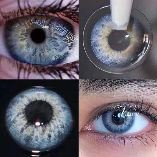 Lente de contato anual com grau para miopia Diamond T. Blue Gray (caixa c/ 2 peças)